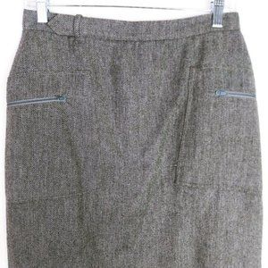 Vitos Womens Black and White Pencil Skirt Soft